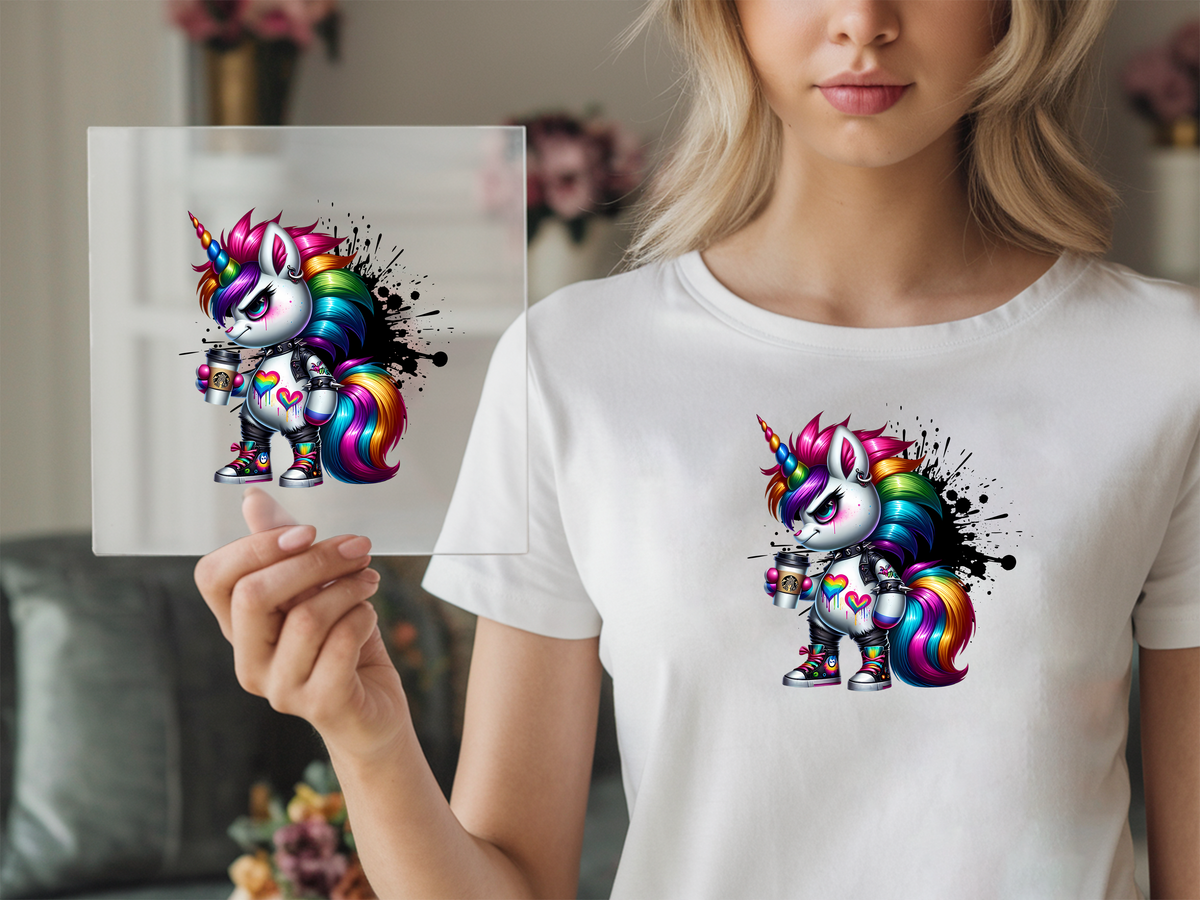 Bügelbild Bad unicorn