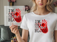 Bügelbild not my Blood