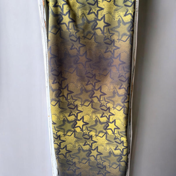 0,5m Grungestars gelb Bio Sommersweat angeraut