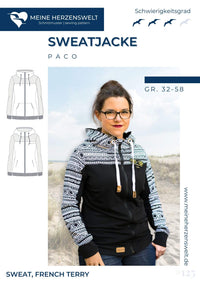 Papierschnittmuster Mein Paco Sweatjacke