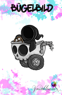 Bügelbild Skulldriver