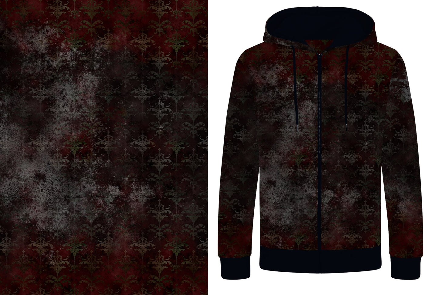 0,5m Bündchen "Frohe Finsternis kombi"