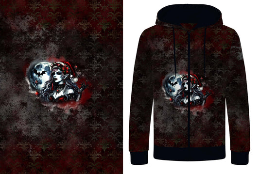 1m Bio Kuschelsweat  "Frohe Finsternis"