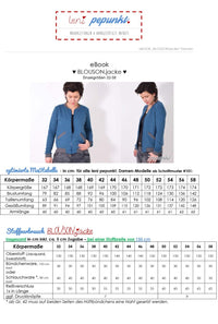 PAPIERSCHNITTMUSTER # 109 BLOUSON.jacke Einzelgrößen 32-58   Leni pepunkt