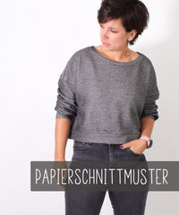 PAPIERSCHNITTMUSTER # 146 CROPPEDsweater / -jacke | Gr. 32-58  Leni pepunkt