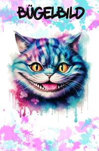 Bügelbild Katze grinsen