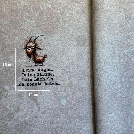 0,5m Kunstleder nachtleuchtend Ich könnte kotzen