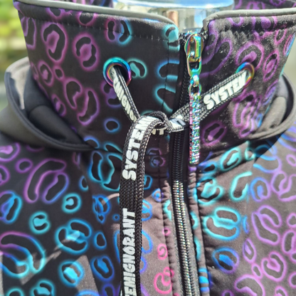 0,5m Leo neon Meterware Softshell