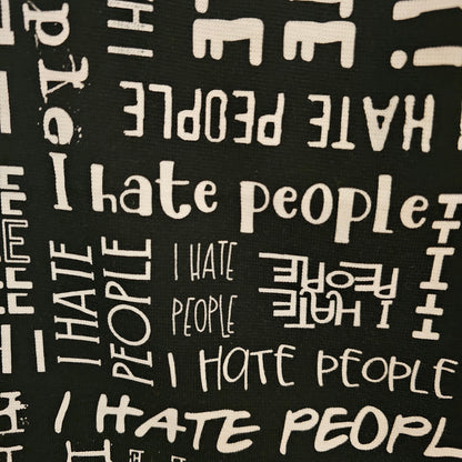 0,5m Bündchen "i hate People"