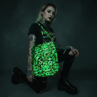 0,5m Kunstleder nachtleuchtend Punkbärchen