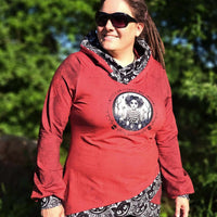 0,5m Sommersweat angeraut Grungeezy Bloody Cherry