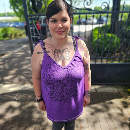 1,58 m Bio-Modal Jersey lila fuc* off Mandala