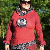 0,5m Sommersweat angeraut Grungeezy Bloody Cherry
