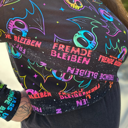 0,5m Skelettfledermäuse Kombi French Terry