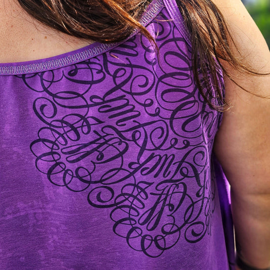 1m Bio-French Terry Sweat Fuc* Off Mandala lila