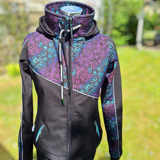 0,5m Leo neon Meterware Softshell