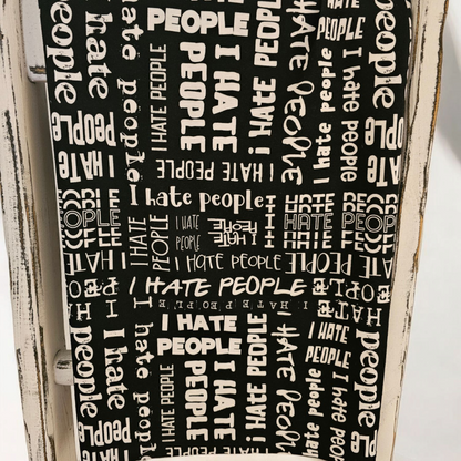 0,5m Bündchen "i hate People"