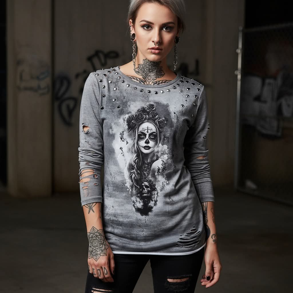 1m Bio-Modal Jersey Lady Calavera