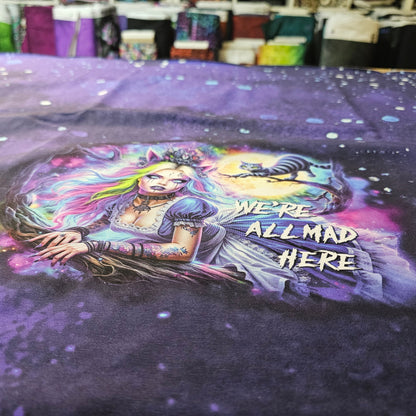 1m Bio-French Terry we´re all mad here Galaxy