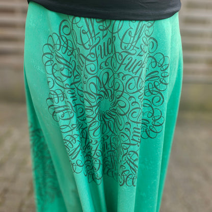 1m Bio-Modal Jersey Grün fuc* off Mandala