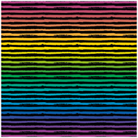 0,5m Sommersweat Stripes Rainbow