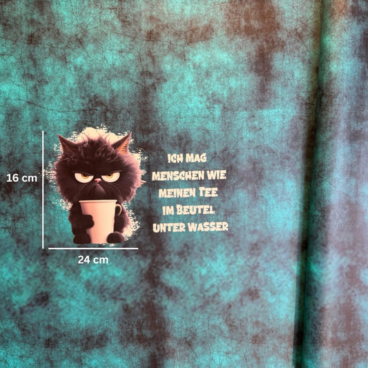 0,5m Kunstleder Böse Katze